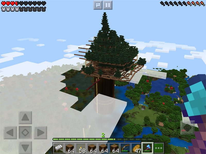 マインクラフトで世界樹を作る2