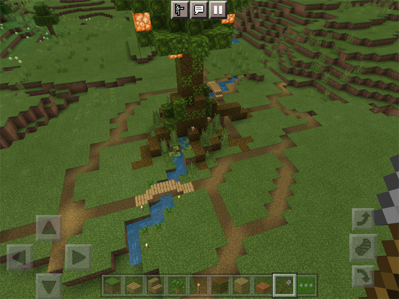 マイクラで世界樹のジオラマを作る